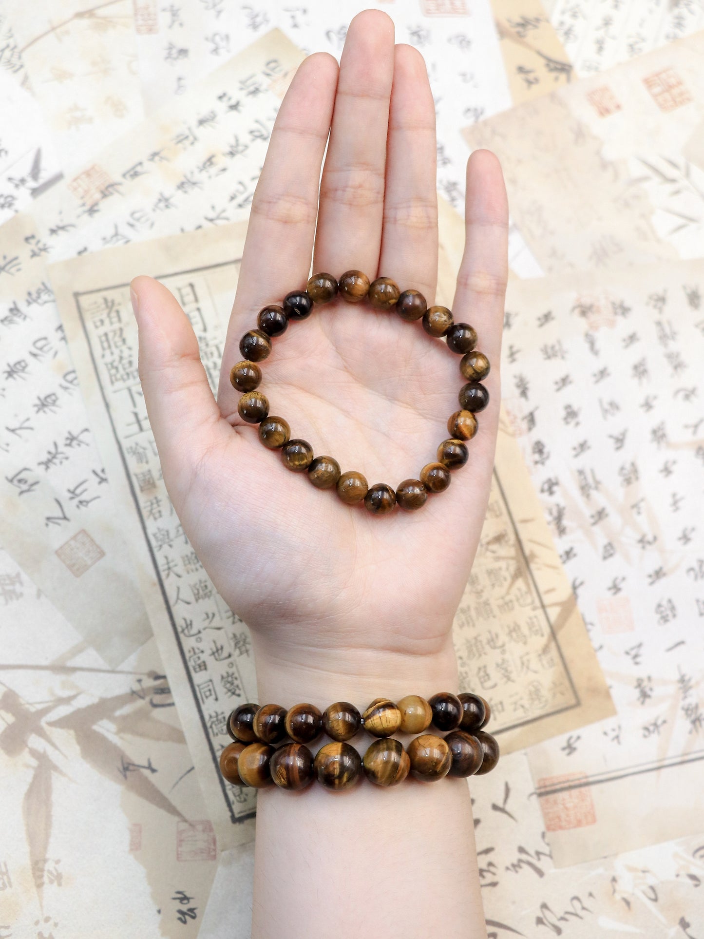 Natural Tiger Eye Stone Bracelet – Grounding & Courage Crystal Healing