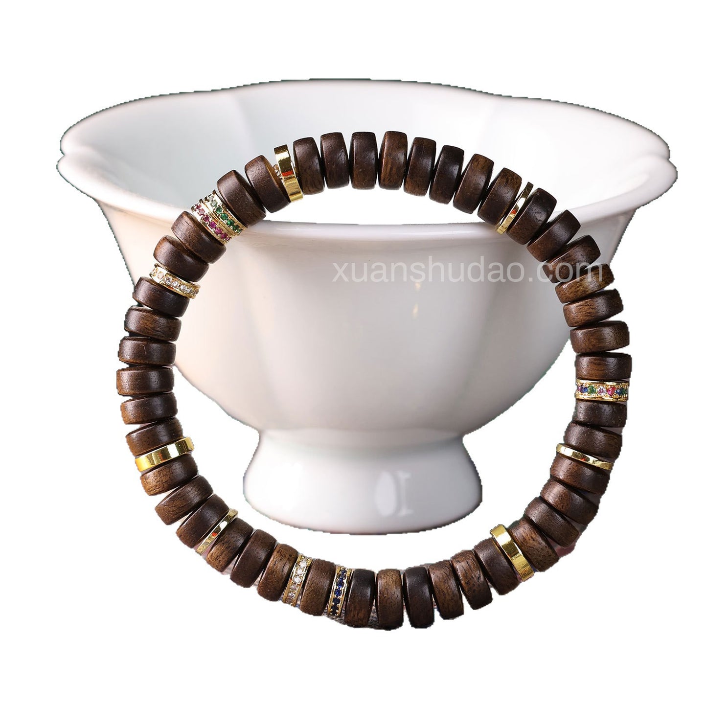 Nha Trang White Kynam Agarwood Bracelet – Calming, Wealth Attraction & Spiritual Protection Beads