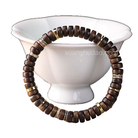 Nha Trang White Kynam Agarwood Bracelet – Calming, Wealth Attraction & Spiritual Protection Beads