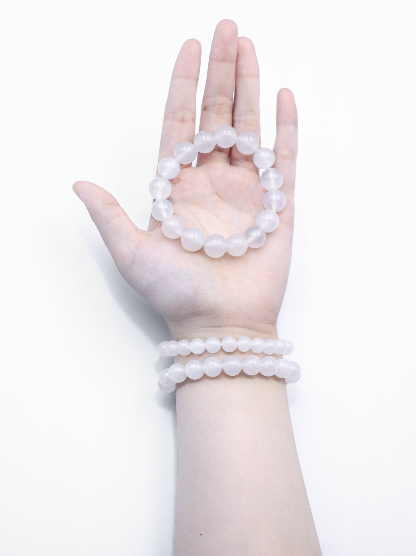 Natural White Agate – Emotional Balance & Spiritual Clarity Bracelet