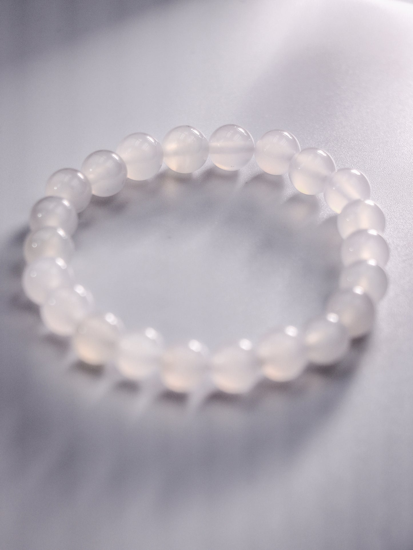 Natural White Agate – Emotional Balance & Spiritual Clarity Bracelet