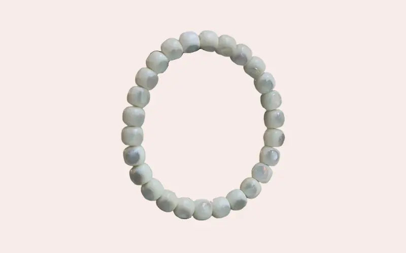White Jade Inlaid Bodhi Root Bracelet — Promoting Longevity XUANSHU