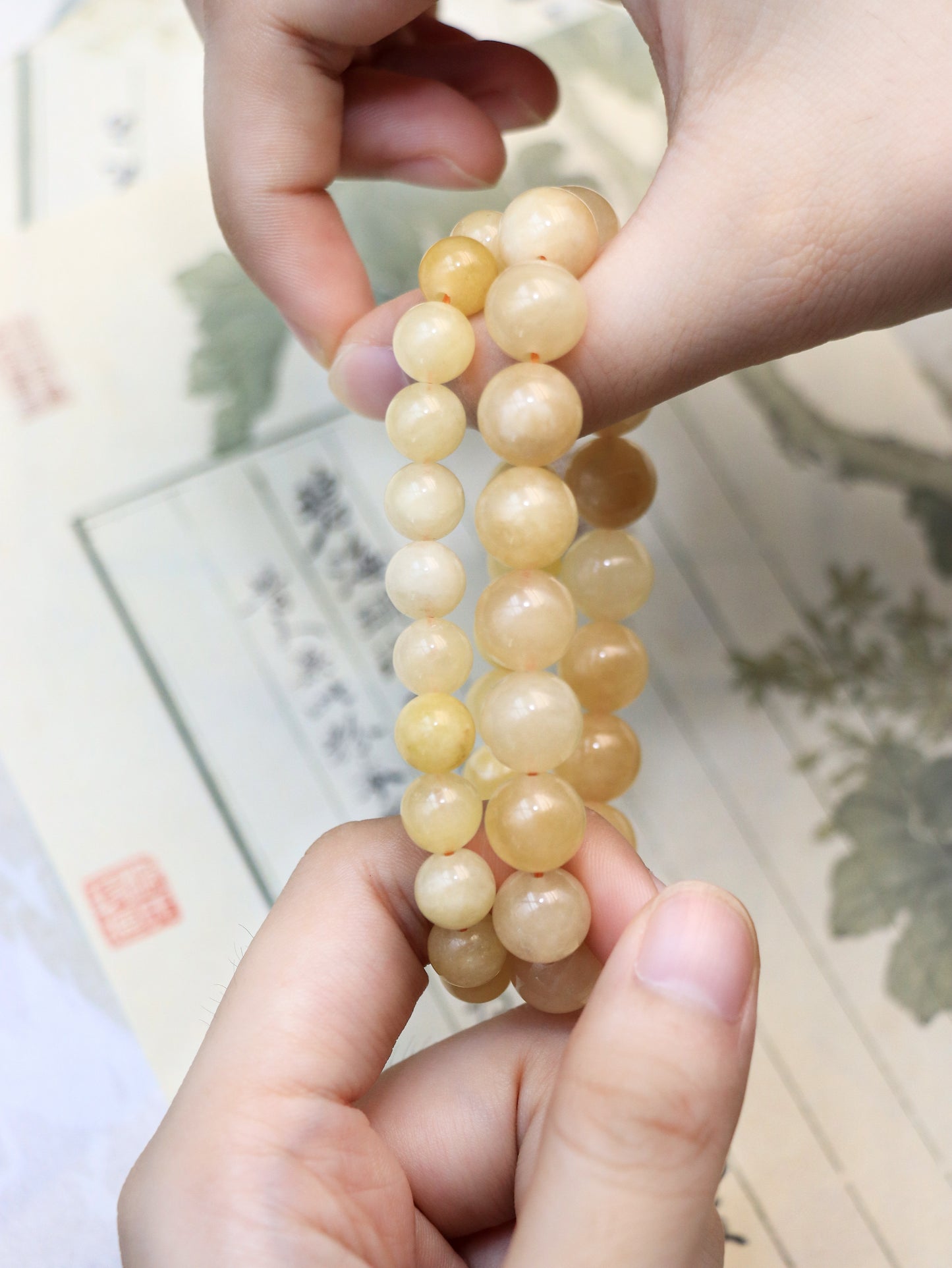 Natural Yellow Jade & Citrine Bracelet – Attract Wealth and Positive Energy