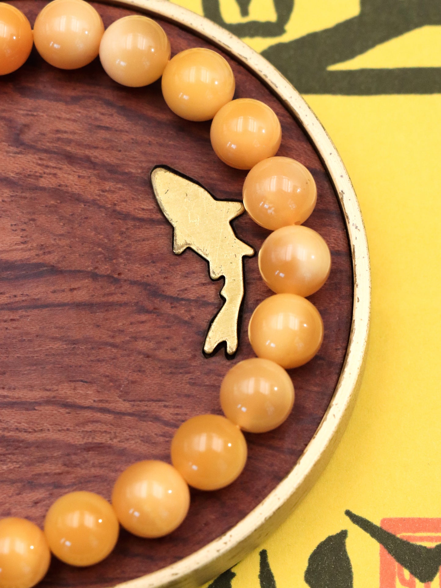 Natural Yellow Dragon Jade Bracelet – Guardian of Peace and Balance XUANSHU