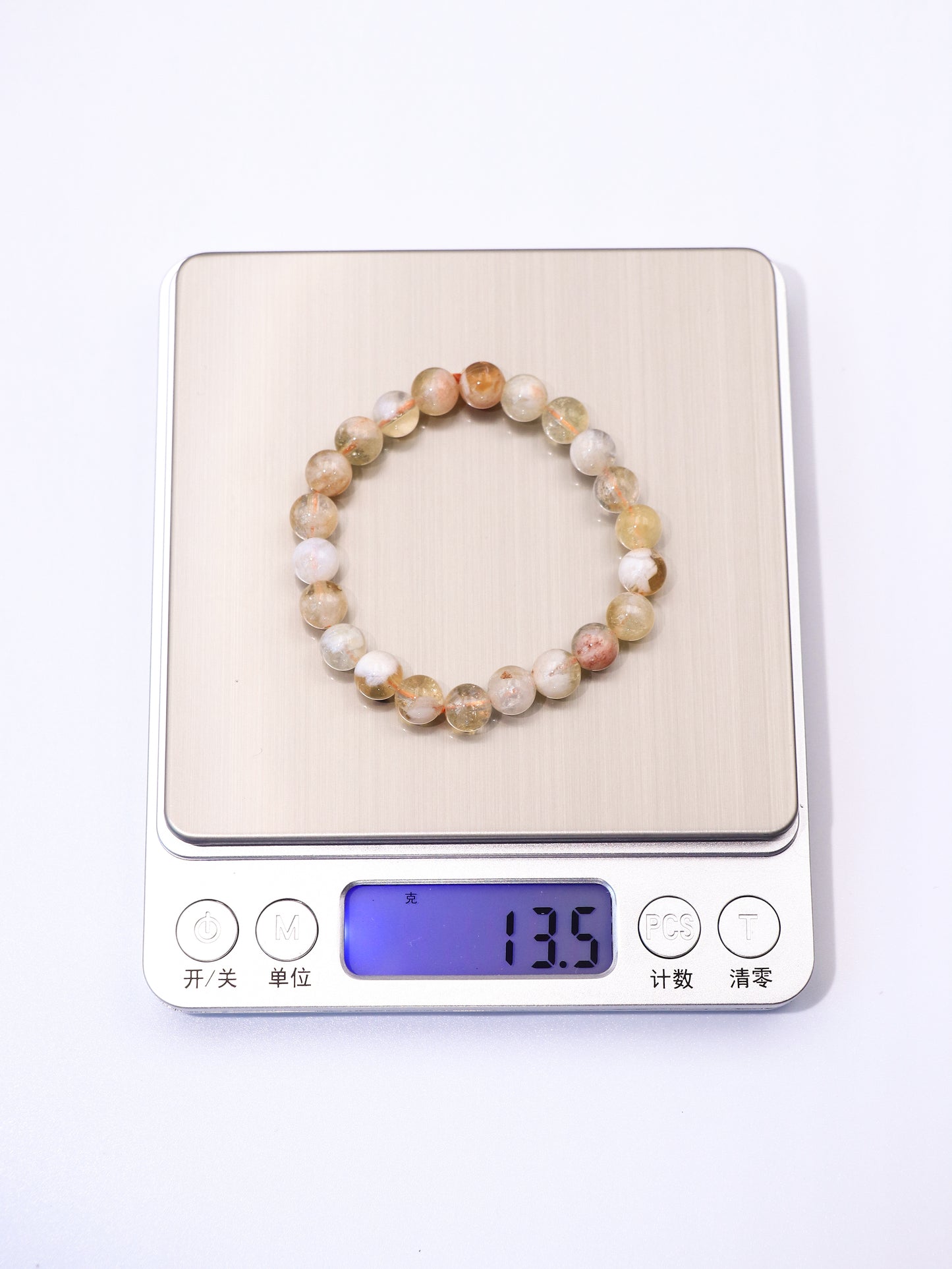 Natural Yellow Golden Quartz Bracelet - Warm Energy & Elegance