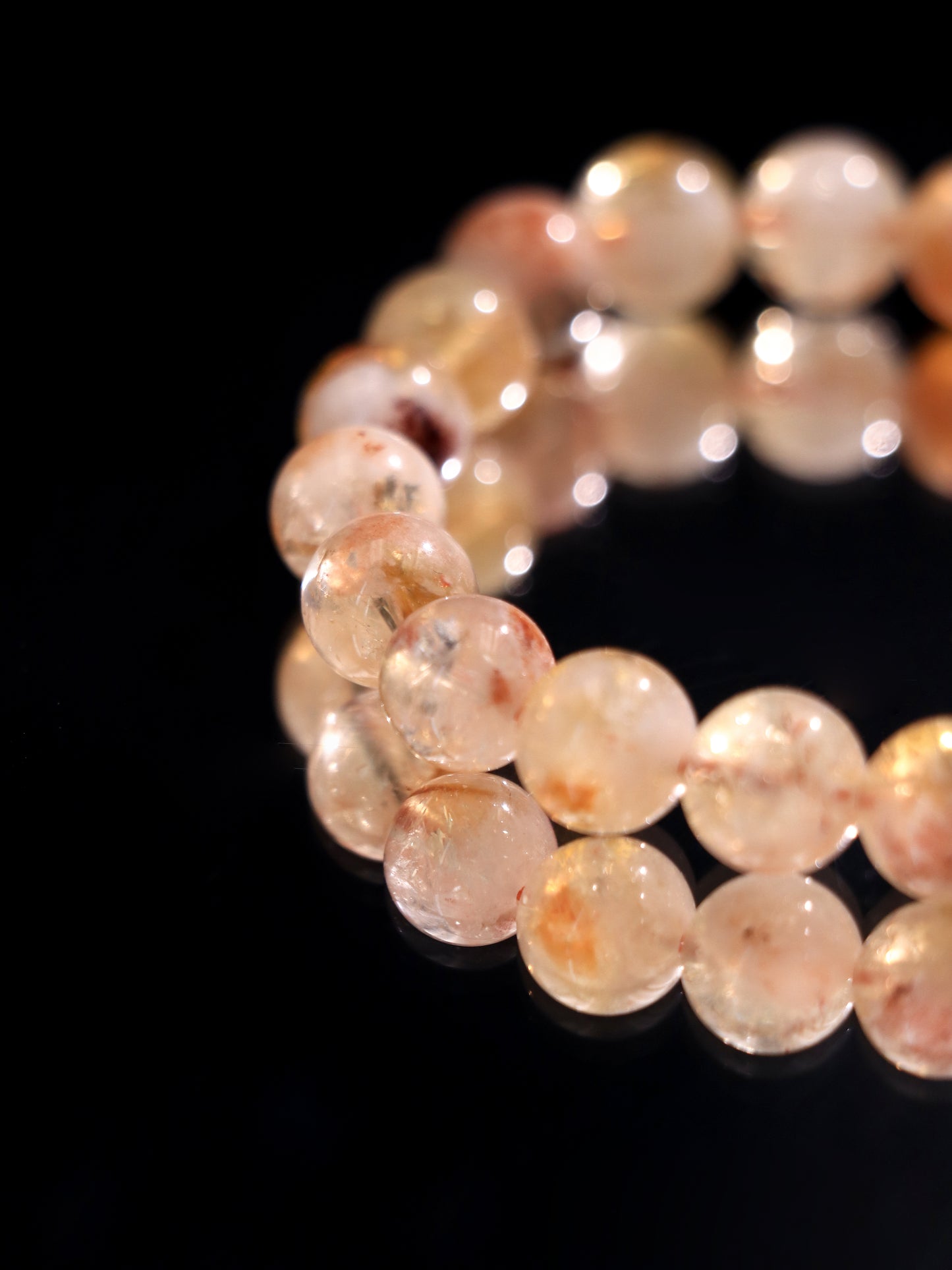 Natural Yellow Golden Quartz Bracelet - Warm Energy & Elegance