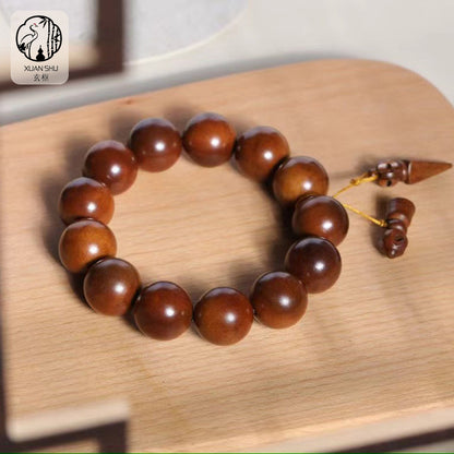 1.8 Jujube Bead Thunderstrike Wood Bracelet - Feng Shui Wealth and Luck Bracelet, Car Pendant
