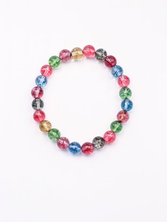 24-Bead Multigem Bracelet - A Colorful Flow of Energy