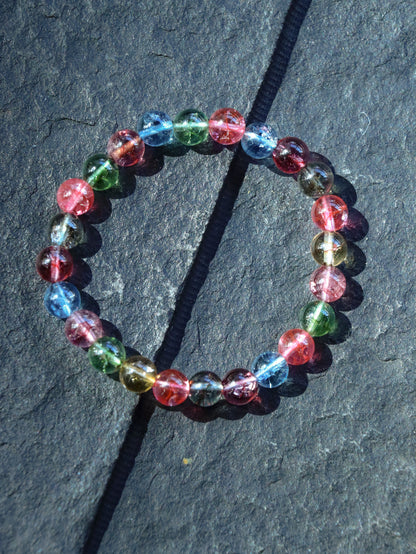 24-Bead Multigem Bracelet - A Colorful Flow of Energy XUANSHU