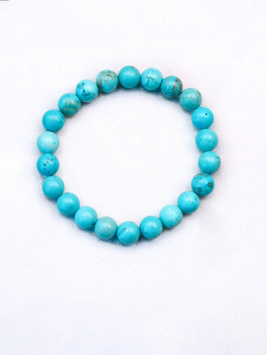 Turquoise Crystal Bracelet – Soothe Anxiety & Lift Your Mood & Enhance Communication