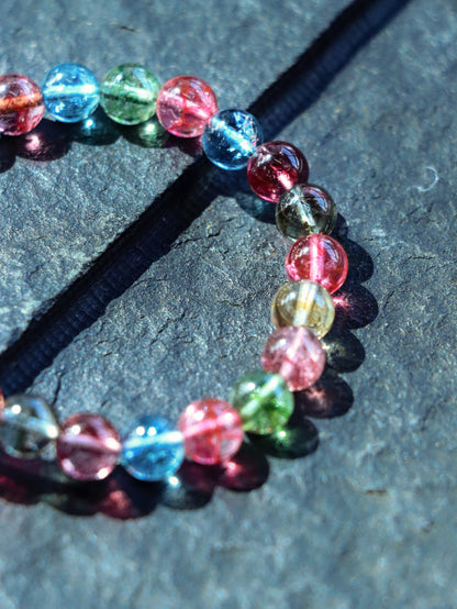 24-Bead Multigem Bracelet - A Colorful Flow of Energy XUANSHU