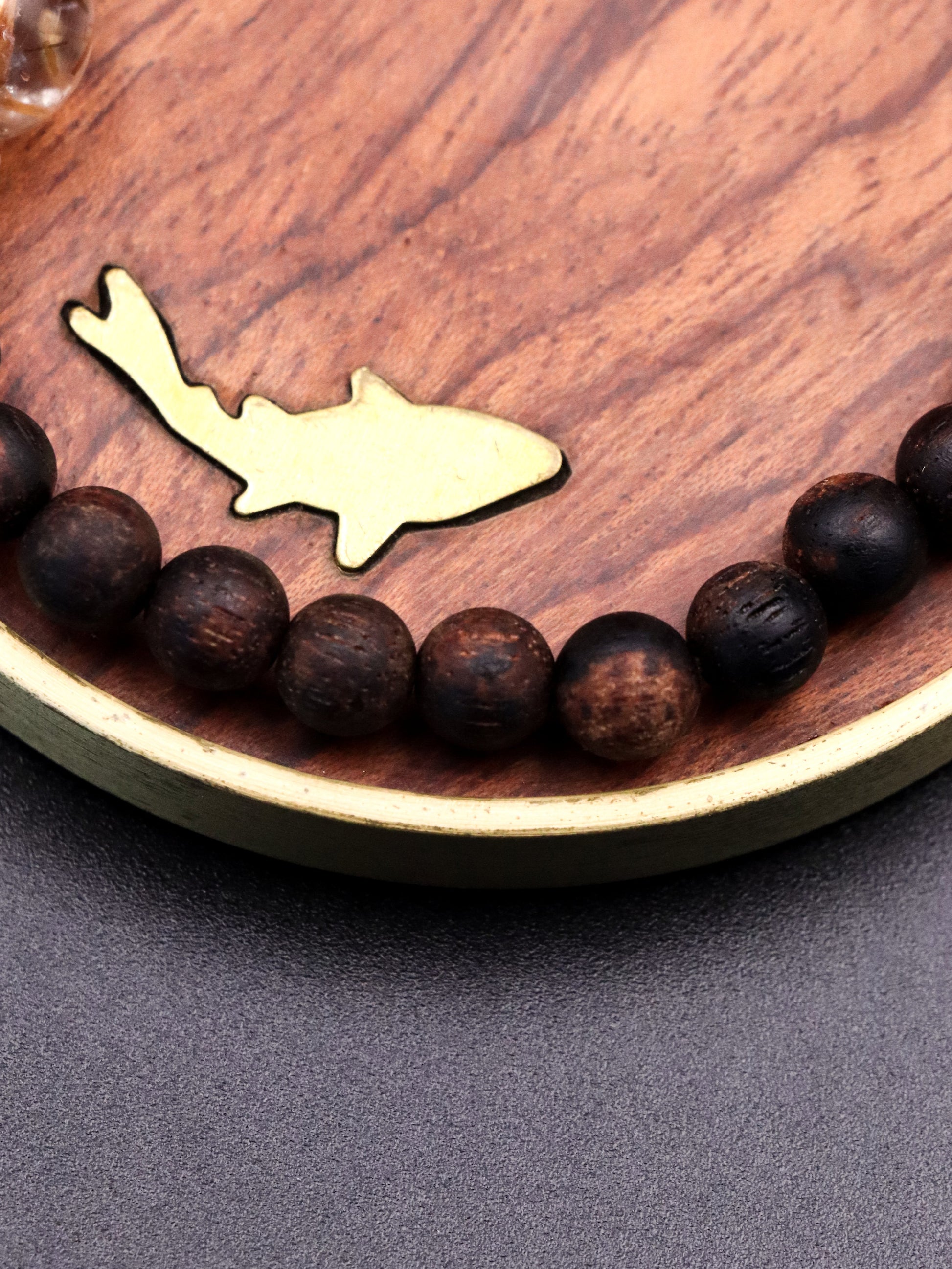 Black Super Seven & Agarwood Bracelet – Wisdom, Clarity & Spiritual Awakening XUANSHU
