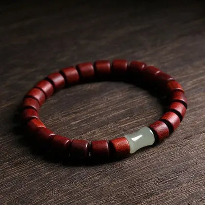Sandalwood And Hetian Jade Bracelet - Couples