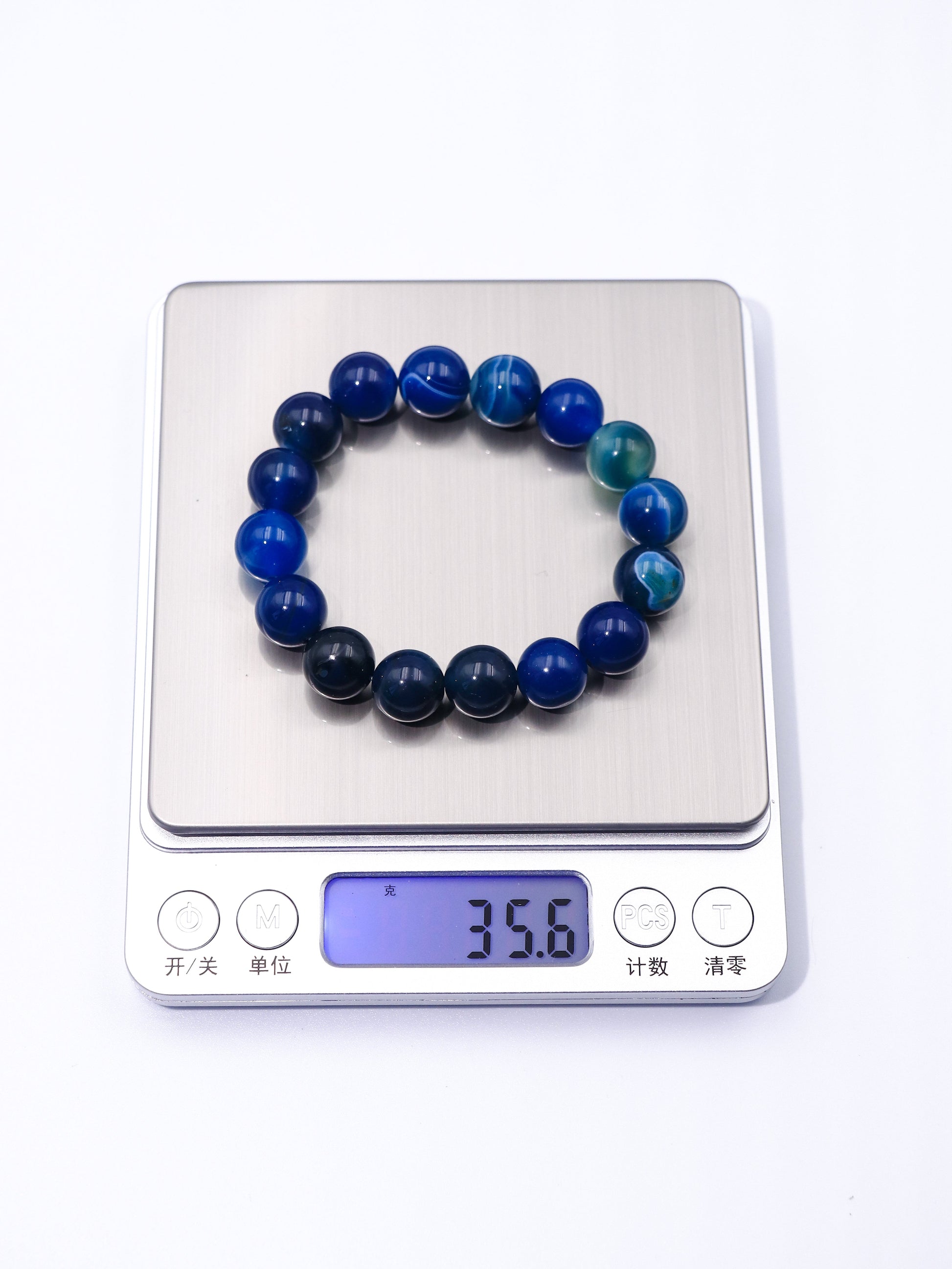 Blue Agate Stone Bracelet – Boost Communication & Calm the Mind XUANSHU