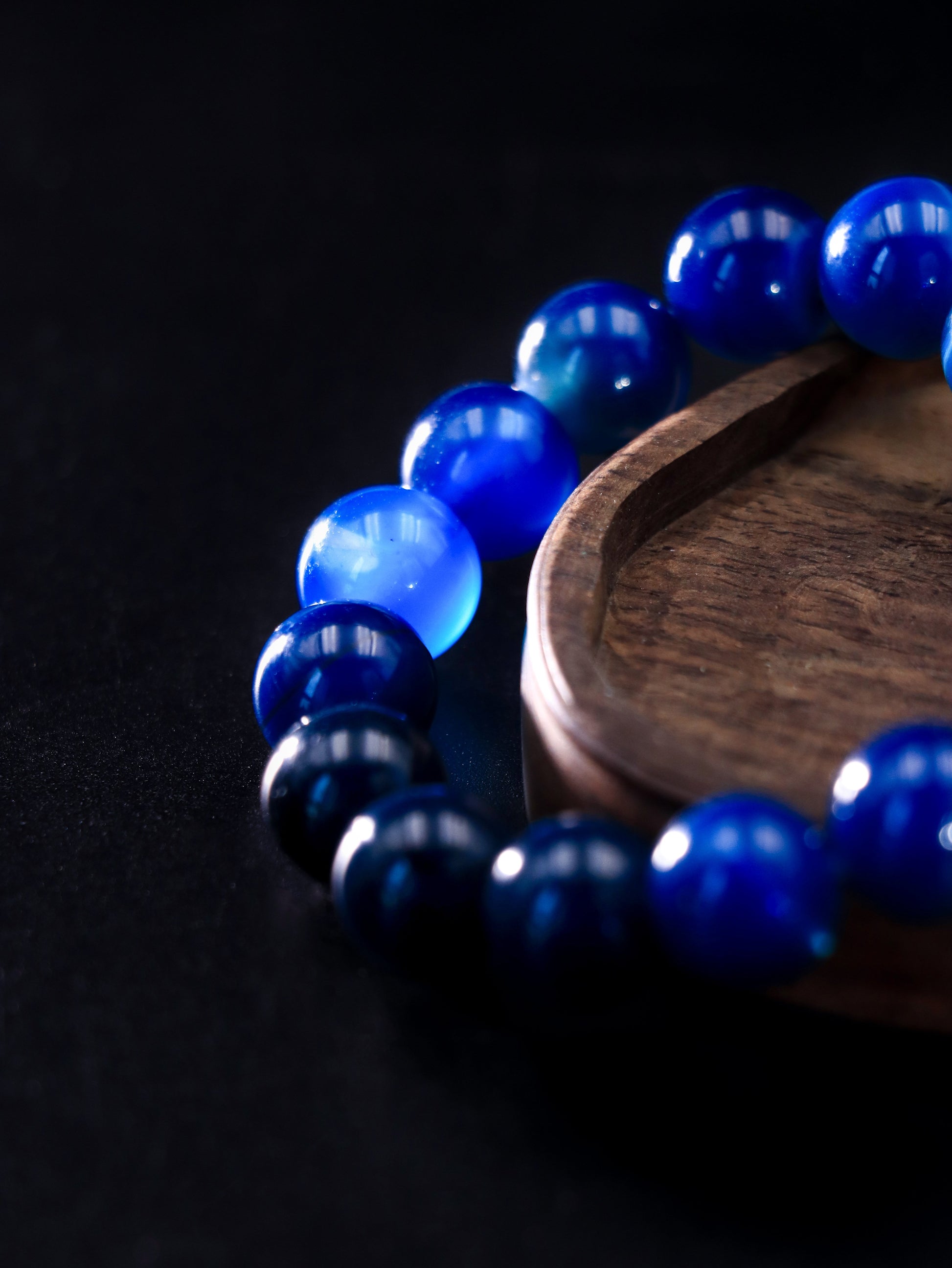 Blue Agate Stone Bracelet – Boost Communication & Calm the Mind XUANSHU
