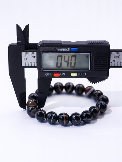 Striped Agate Crystal Bracelet – Balance & Stress Relief XUANSHU
