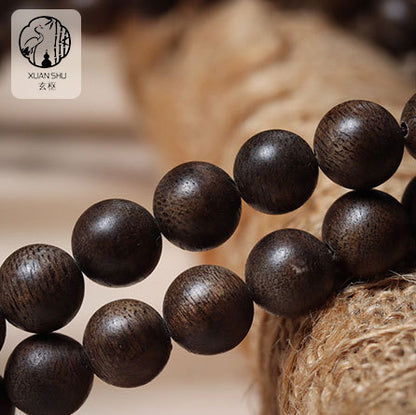 Brunei Soft Silk Nine-Section Agarwood Bracelet — Attract Wealth & Protect Energy