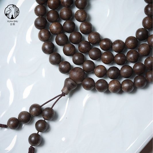 Brunei Soft Silk Nine-Section Agarwood Bracelet — Attract Wealth & Protect Energy