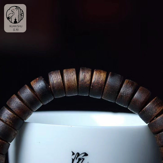 Premium Cambodian Gold Silk Agarwood Bracelet - Harmonize Your Energy and Attract Wealth