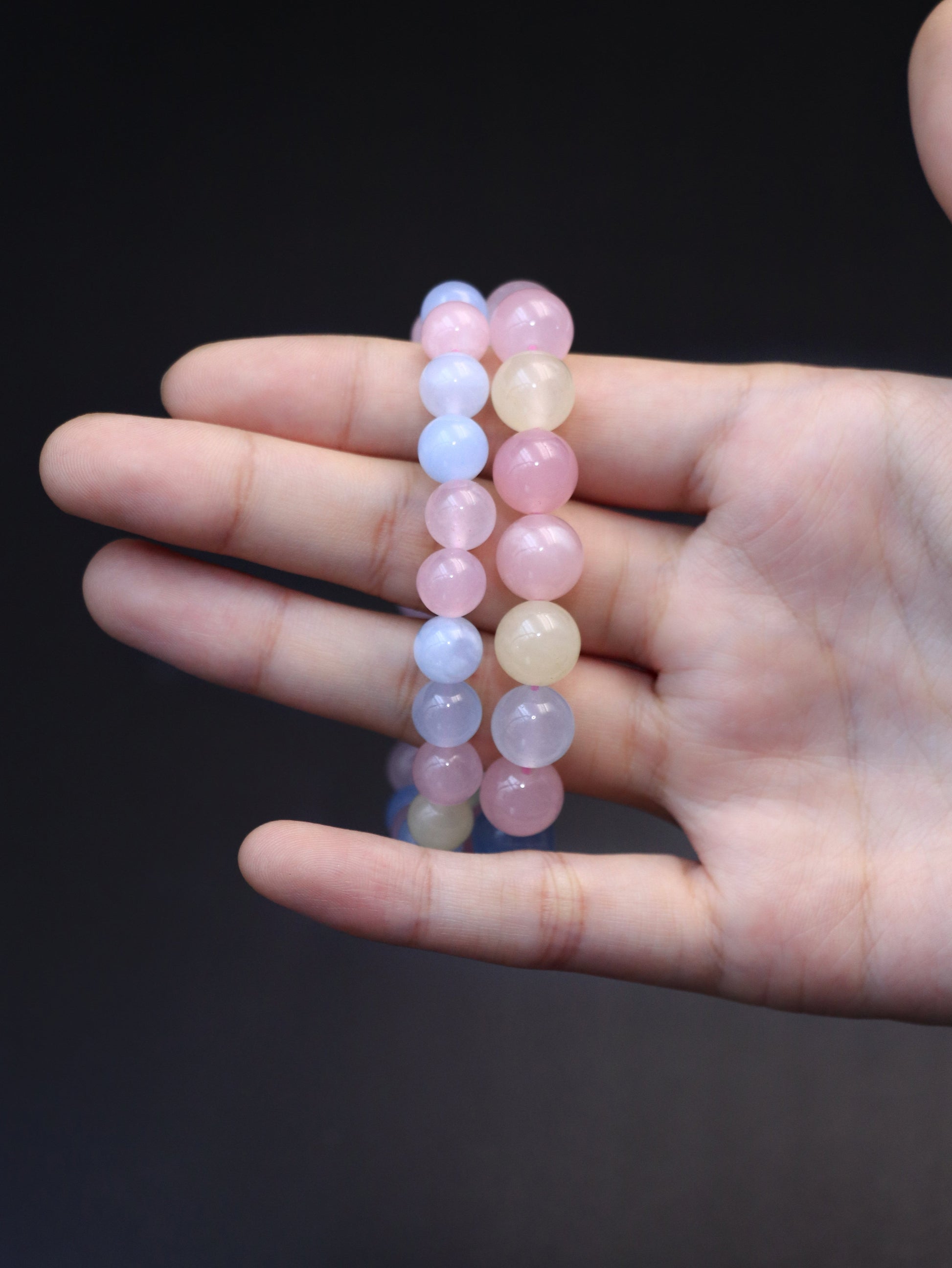 Natural Pastel Morganite Bracelet – A Symbol of Peace & Joy XUANSHU