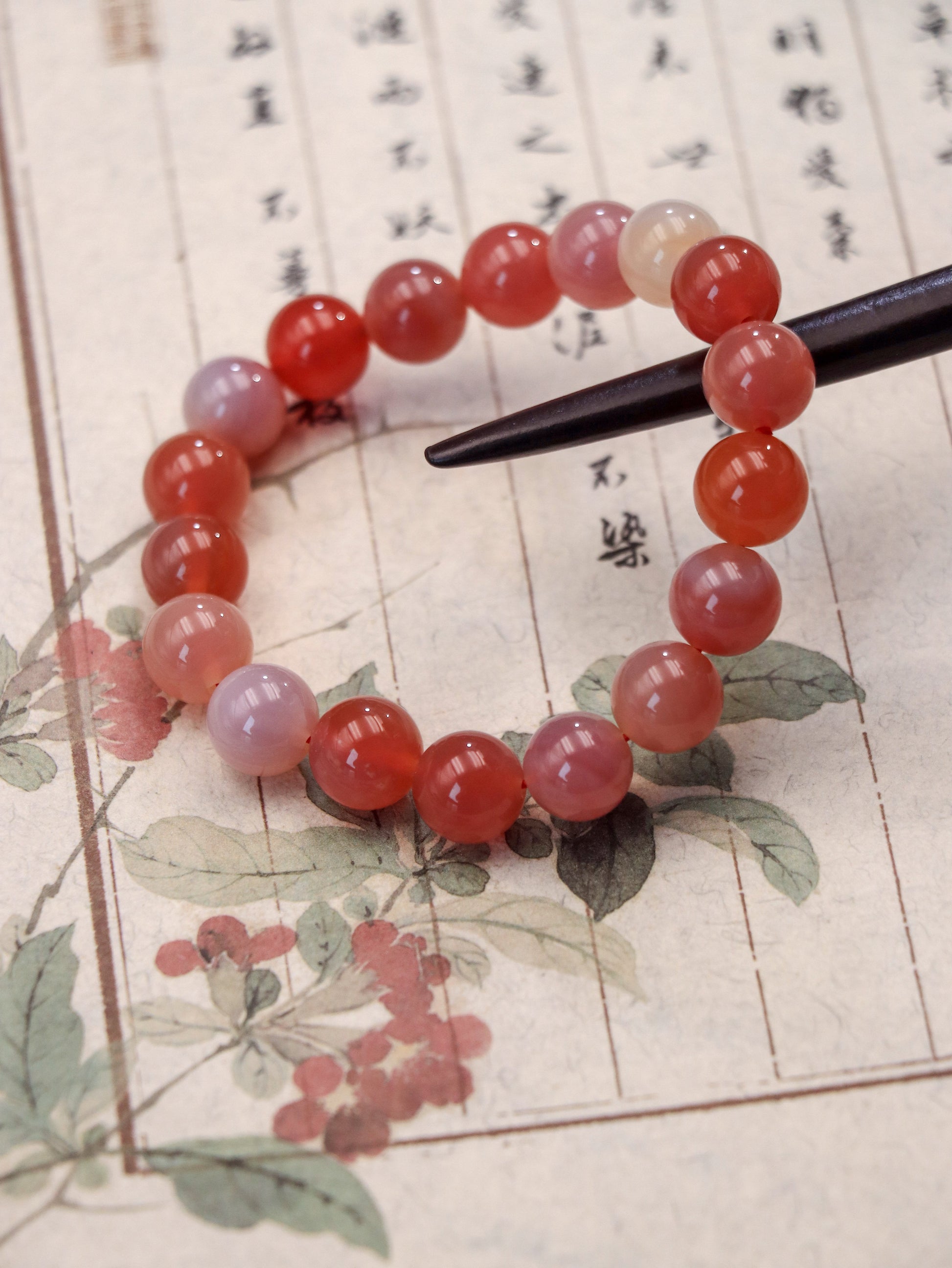 Yanyuan Red Agate Chakra Bracelet – For Emotional Healing & Spiritual Balance XUANSHU