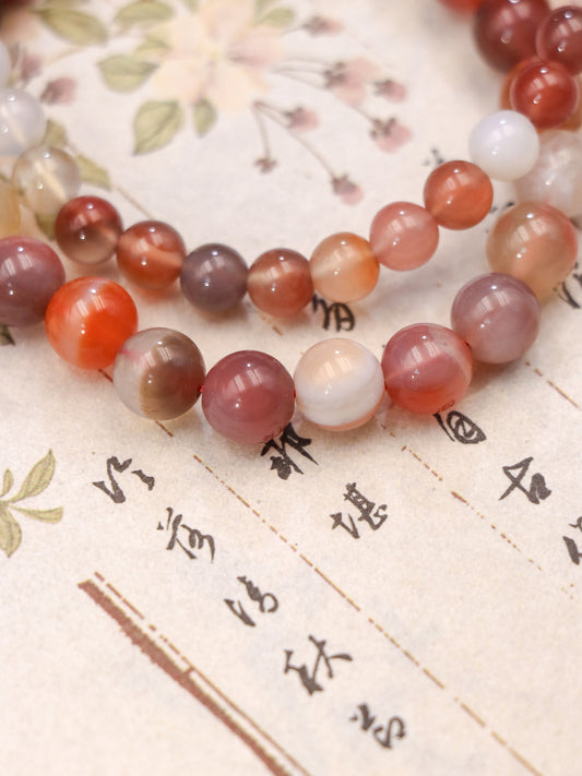 Colorful Agate Crystal Bracelet – Emotional Healing & Positive Energy Jewelry