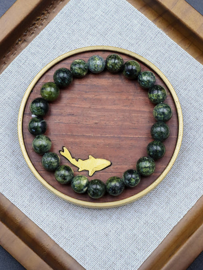 Serpentine Jade Bracelet – Natural Healing for Mind & Body Balance XUANSHU