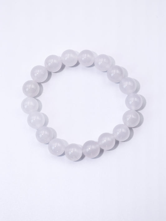 Natural White Agate – Emotional Balance & Spiritual Clarity Bracelet