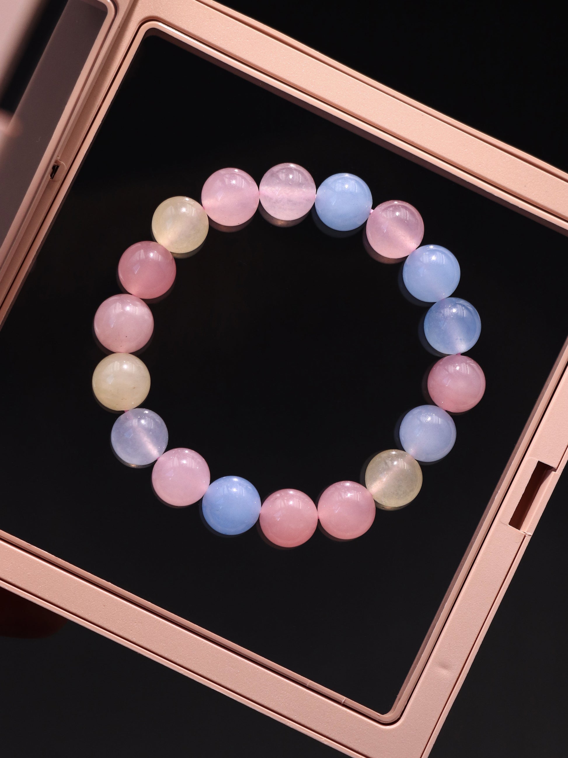 Natural Pastel Morganite Bracelet – A Symbol of Peace & Joy XUANSHU