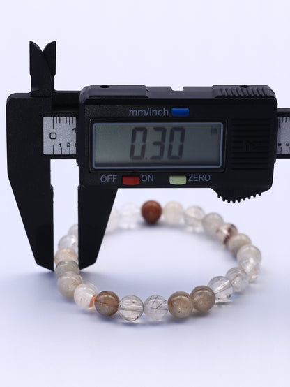 Rainbow Rutilated Quartz Bracelet – Emotional Healing & Energy Balance XUANSHU