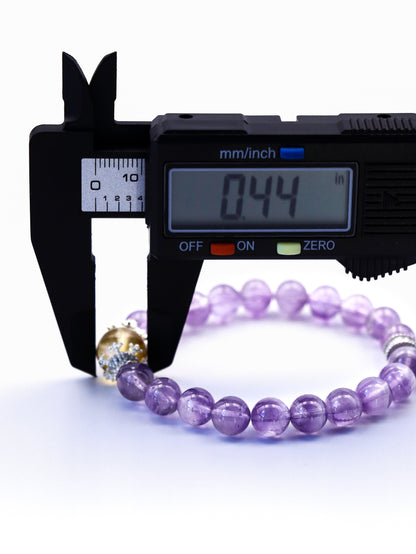 Natural Amethyst Citrine Bracelet – Five Element Energy Balance for Prosperity and Focus XUANSHU