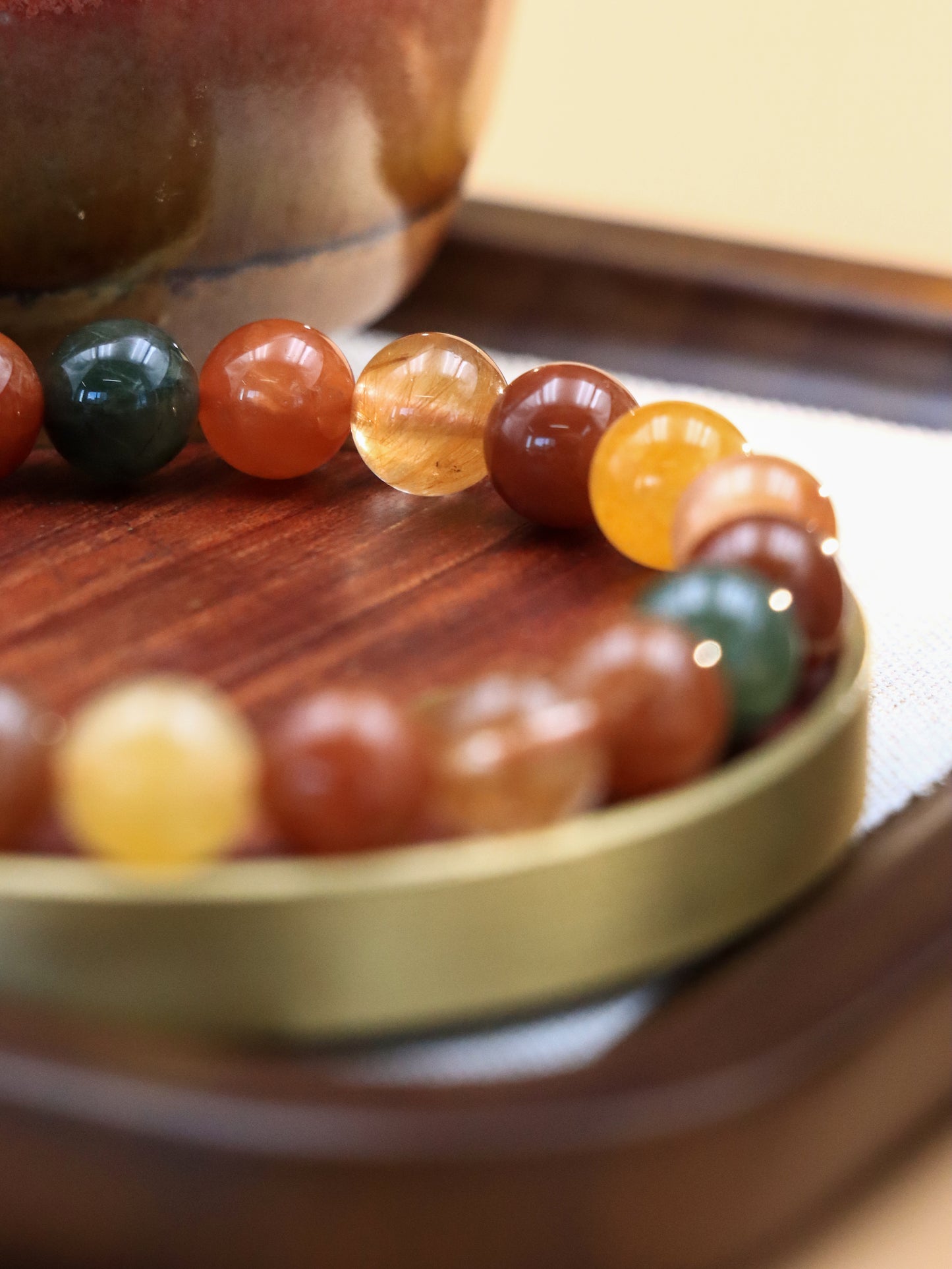 Multicolor Crystal Blessing Bracelet - Traditional Symbolism & Modern Energy Healing