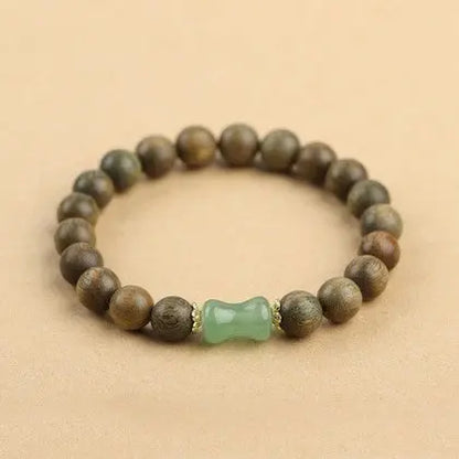 Sandalwood And Hetian Jade Bracelet - Couples