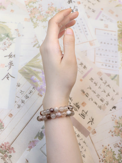 Rainbow Rutilated Quartz Bracelet – Emotional Healing & Energy Balance XUANSHU
