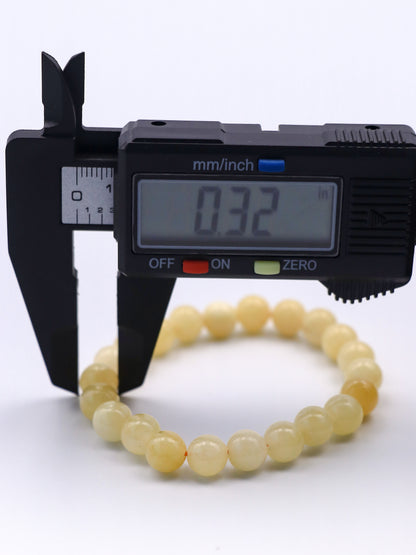 Natural Yellow Jade & Citrine Bracelet – Attract Wealth and Positive Energy