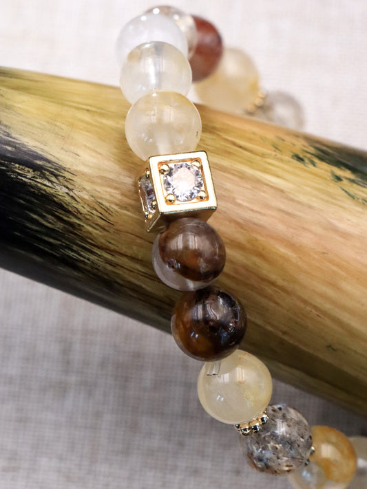 Healing Super Seven Crystal Bracelet – Calm Emotions & Sharpen Focus ﻿