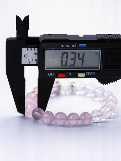 Natural Rose Quartz Bracelet – Heart Chakra Healing Choice XUANSHU