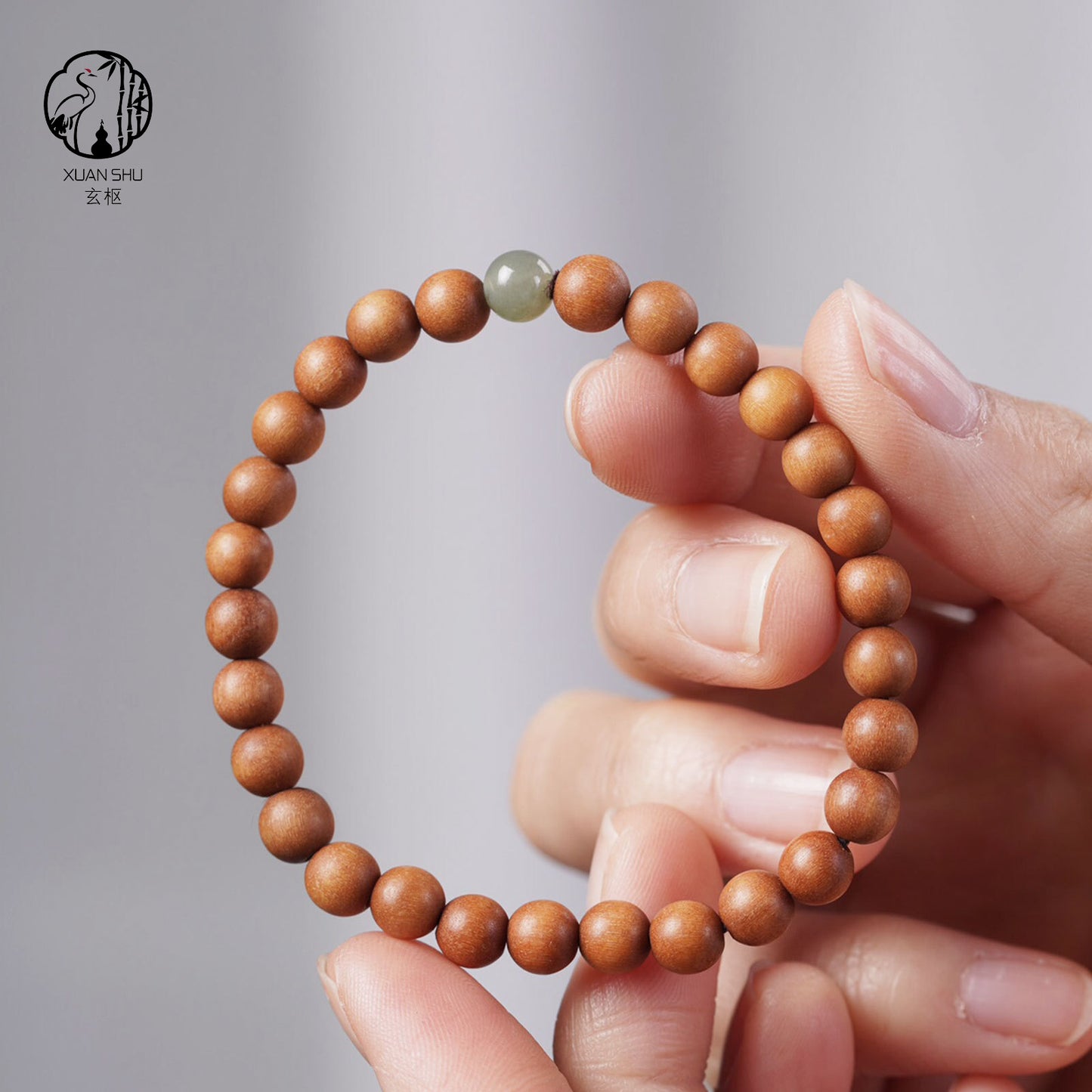 Hetian Jade & Sandalwood Bracelet – Feng Shui Luck, Wealth & Harmony Jewelry