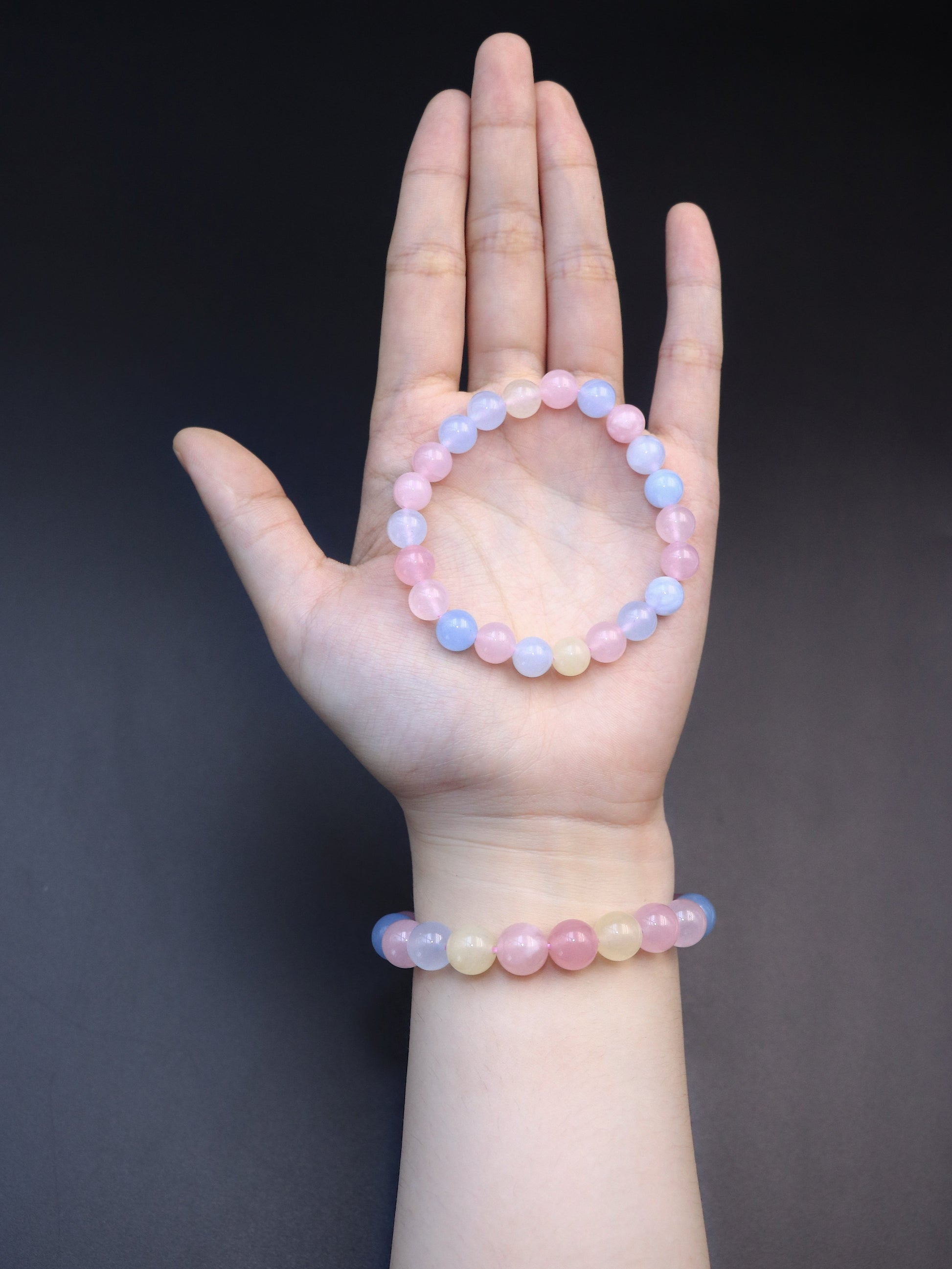 Natural Pastel Morganite Bracelet – A Symbol of Peace & Joy XUANSHU