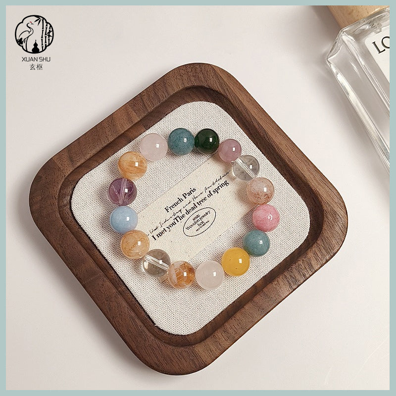 Multicolor Amethyst & Citrine Bracelet - Wealth, Prosperity, and Emotional Healing