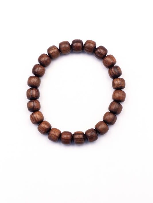 Natural Black Rosewood Bracelet – Deep Brown Tones & Minimalist Style & Daily Elegance