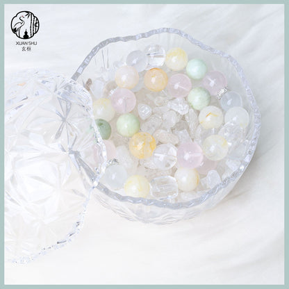 Natural Multi-Gemstone Crystal Bracelet – Rose Quartz & Clear Quartz Mix  Energy Balance & Emotional Healing