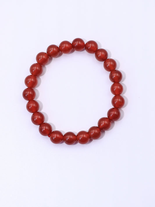 Natural Red Agate Energy Bracelet - Boost Confidence & Courage