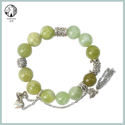 Natural Xiuyan Jade Elegant Bracelet – Feng Shui Energy & Stylish Gemstone Accessory