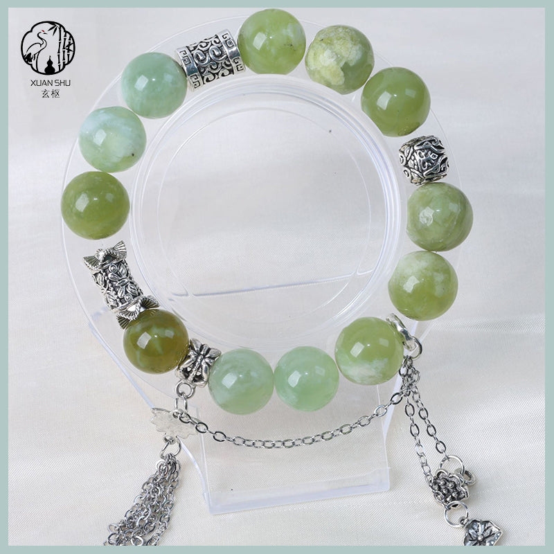 Natural Xiuyan Jade Elegant Bracelet – Feng Shui Energy & Stylish Gemstone Accessory
