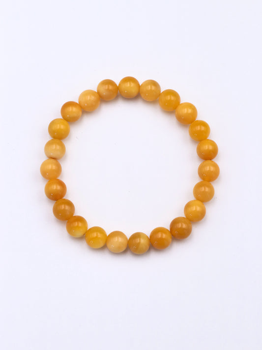 Natural Yellow Dragon Jade Bracelet – Guardian of Peace and Balance