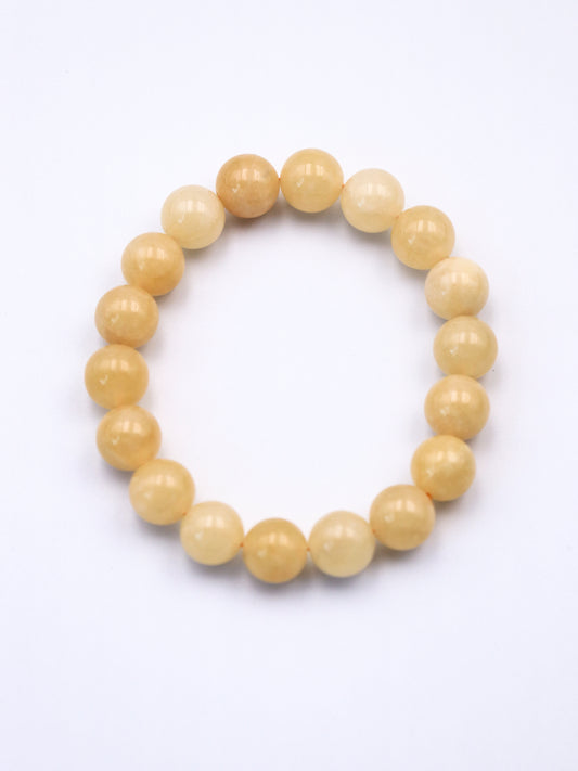 Natural Yellow Jade & Citrine Bracelet – Attract Wealth and Positive Energy