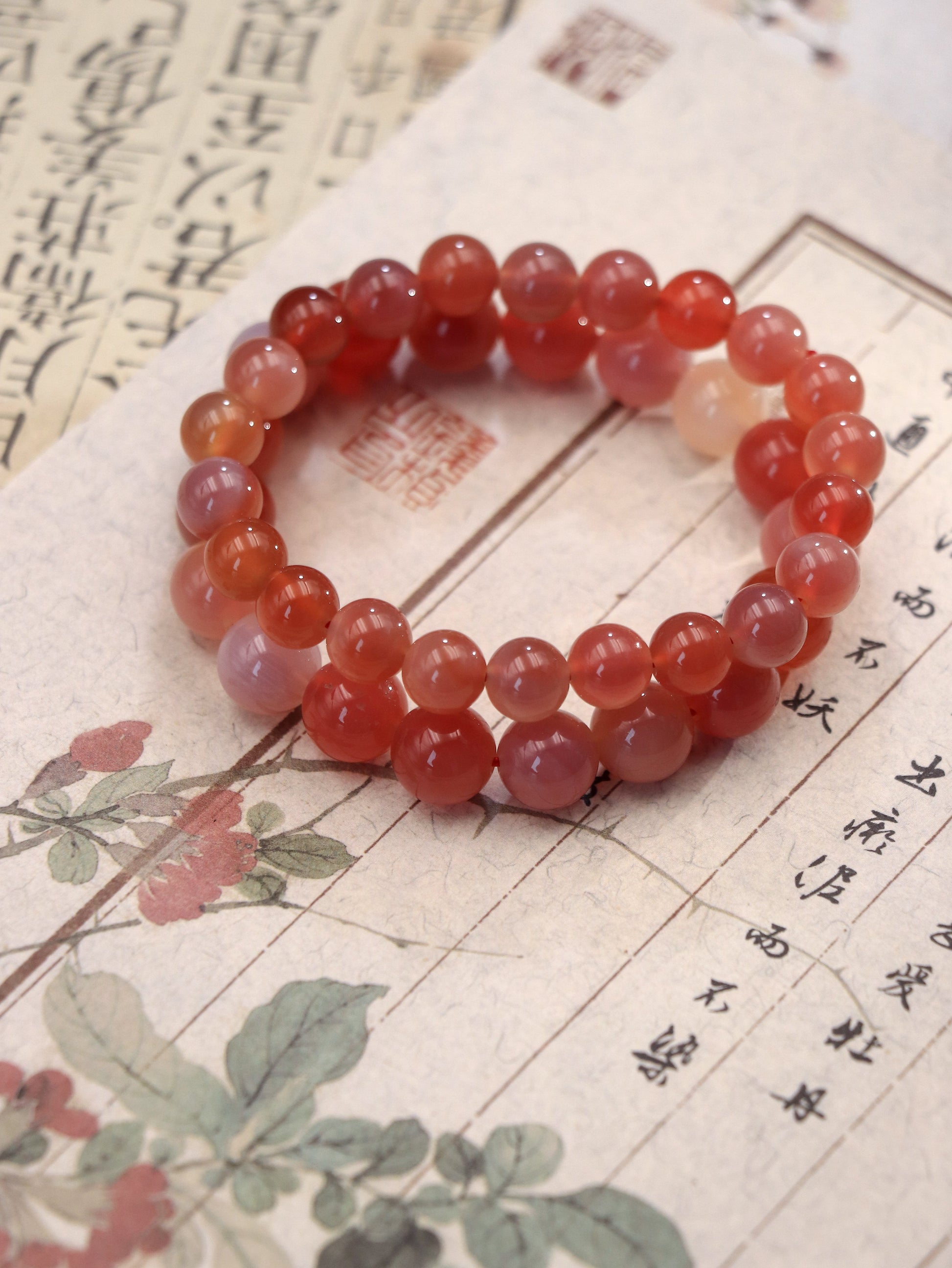 Yanyuan Red Agate Chakra Bracelet – For Emotional Healing & Spiritual Balance XUANSHU