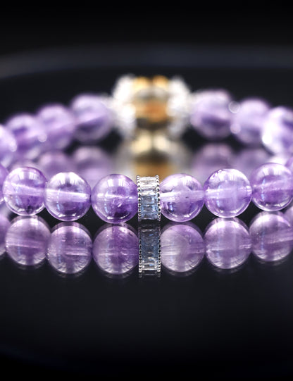 Natural Amethyst Citrine Bracelet – Five Element Energy Balance for Prosperity and Focus XUANSHU
