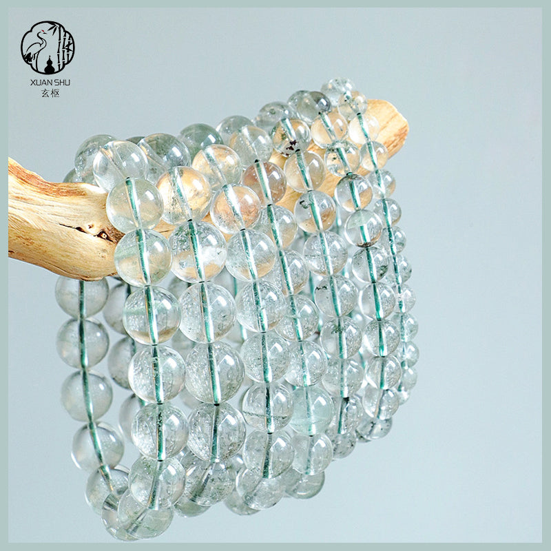 Natural Green Phantom Quartz Bracelet - Purify Negative Energy & Promote Health and Balance